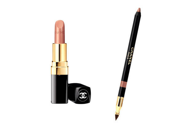 barra de labios ROUGE COCO 38 Superstition y perfilador LE CRAYON LÈVRES 34 Natural