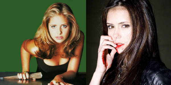 Sarah Michelle Gellar y Nina Dobrev en series de tv sobre vampiros