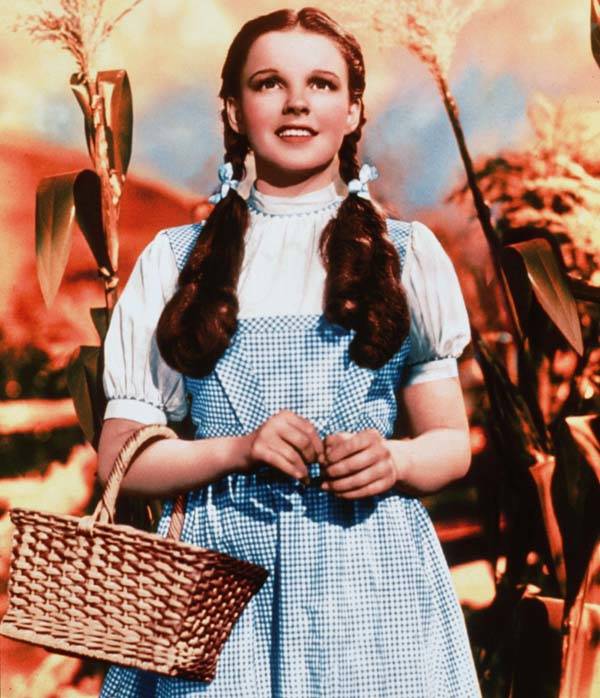 Judy Garland en su papel de Dorothy