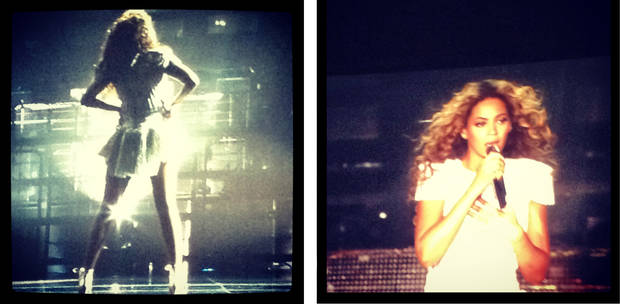 Imágenes en vivo del concierto de Beyoncé vía @soylua Instagram 