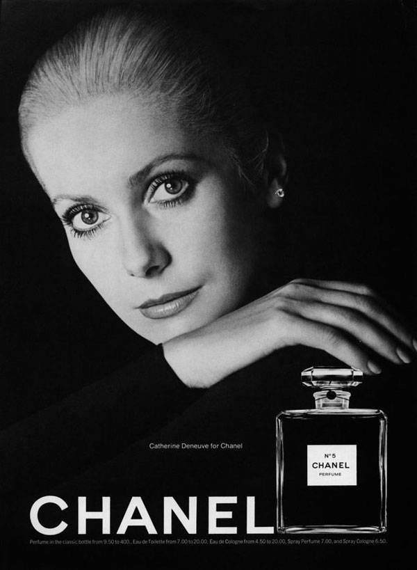 Catherine Deneuve fue imagen del legendario perfume