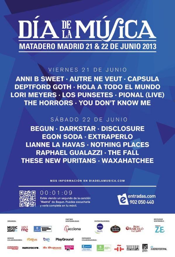 Cartel Día de la Música Madrid 2013