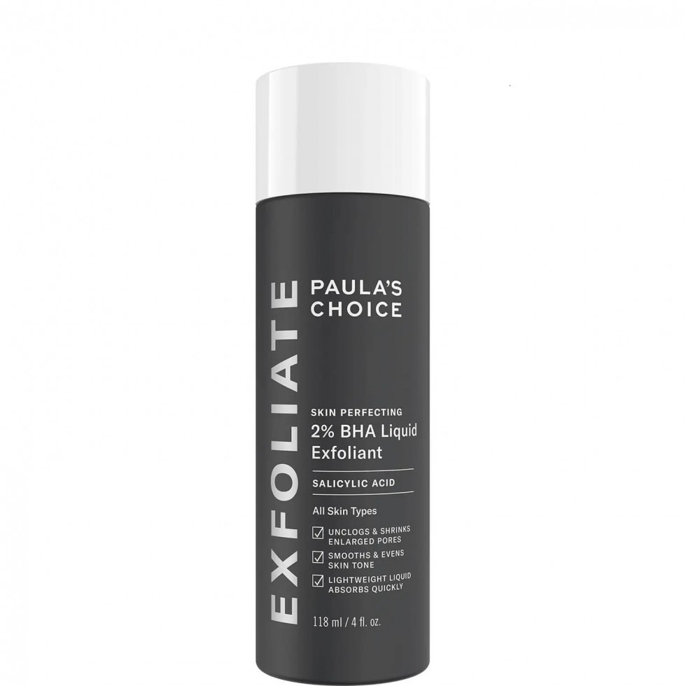 Skin perfecting 2% BHA liquid exfoliant, de Paula's Choice para combatir acné