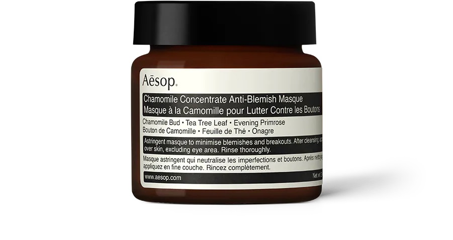 Chamomile concentrate anti-blemish masque, de Aesop para combatir acné