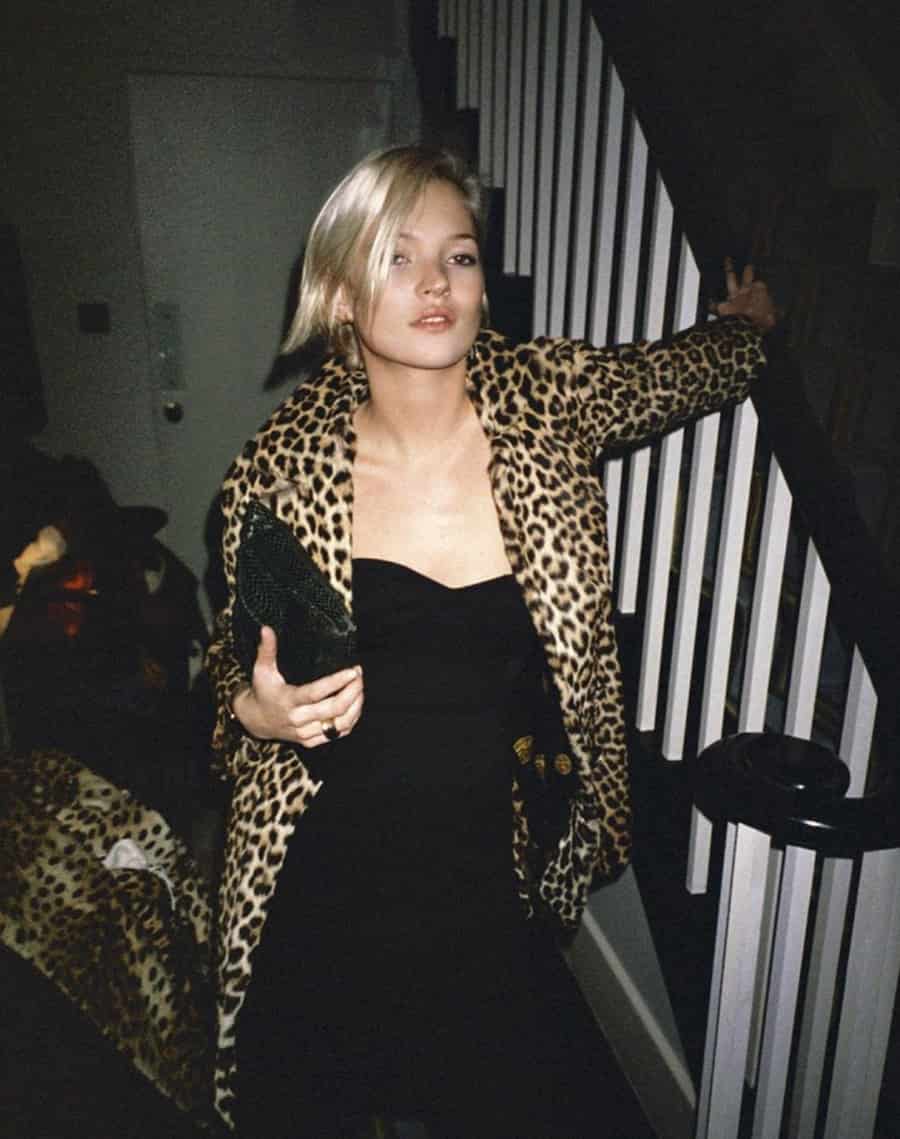 Kate Moss en los 2000 con animal print