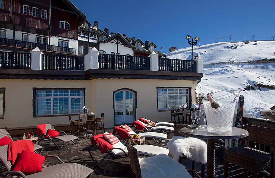 Terraza en la nieve Hotel Vincci