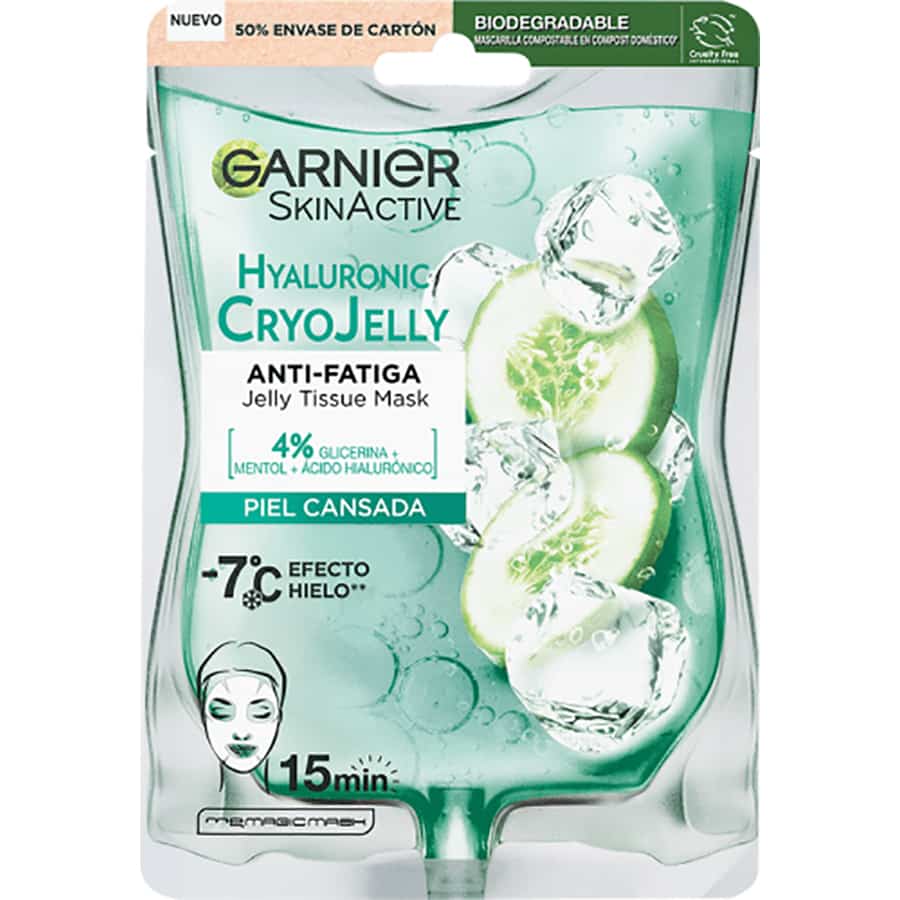 Hyaluronic Cryo Jelly Tissue Mask, de Garnier