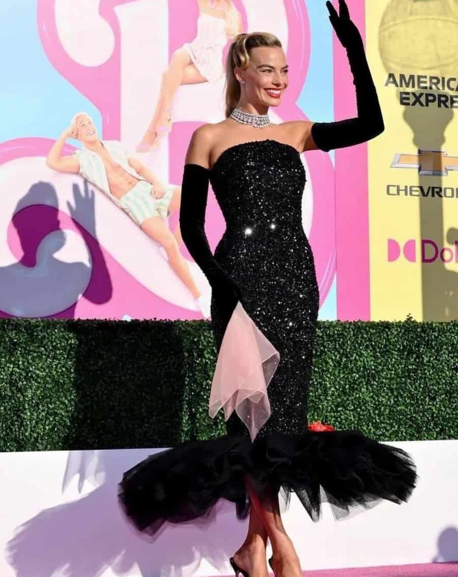 Margot Robbie durante la promo de Barbie