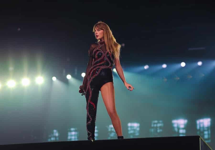Taylor Swift en su concierto The Eras Tour