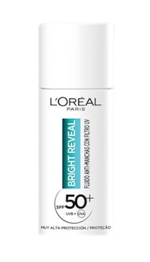 Sérum Bright Reveal Fluido SPF50 de L'Oréal.