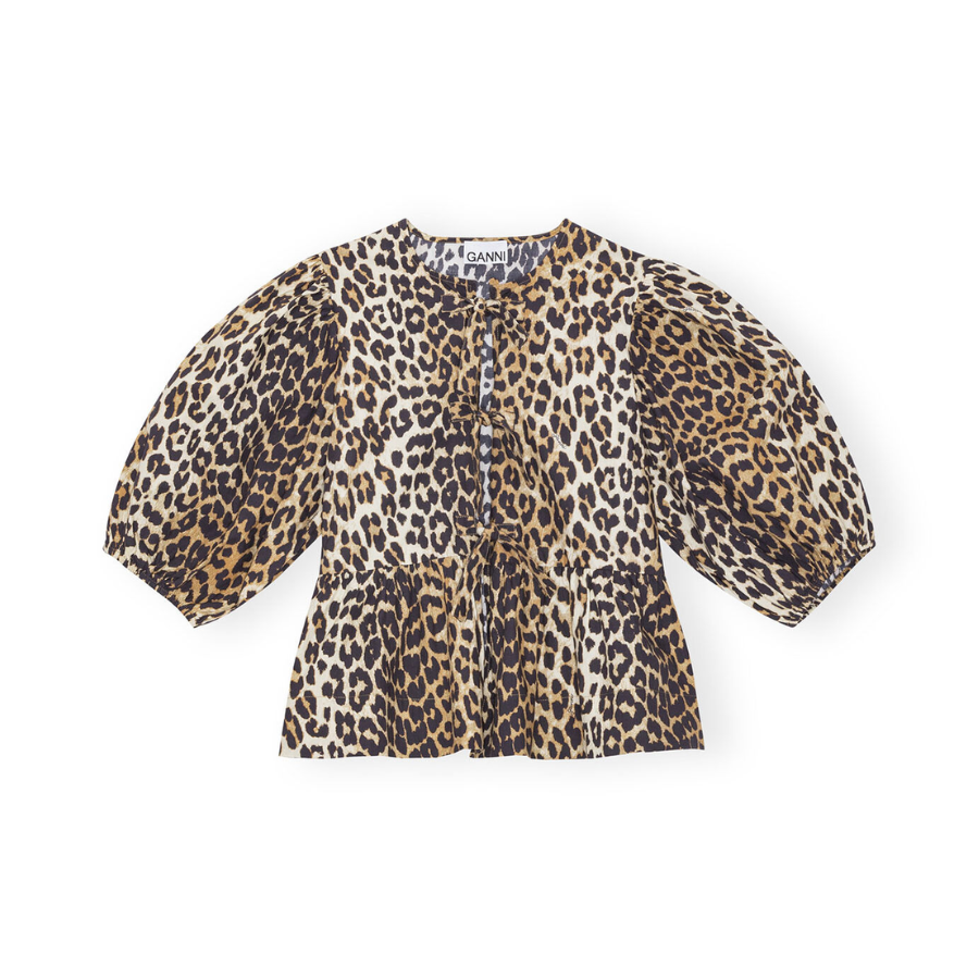 Camisa de leopardo de Ganni