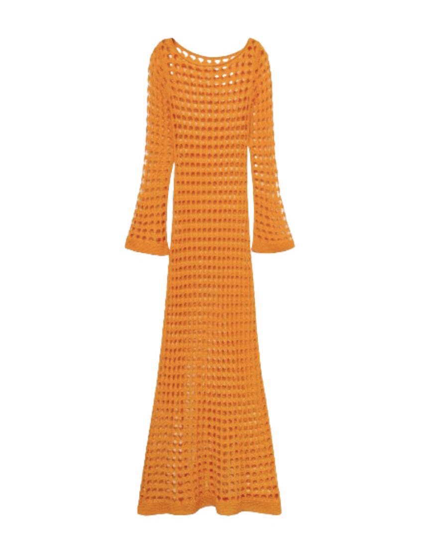 Vestido de crochet de Mango