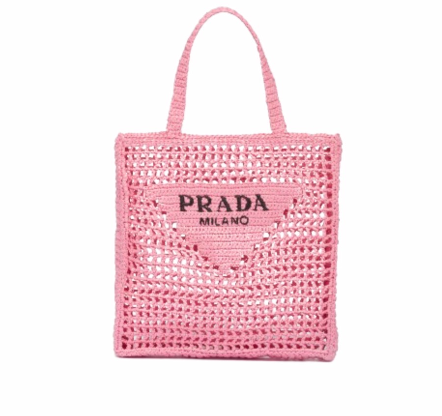 Tote bag de crochet de Prada