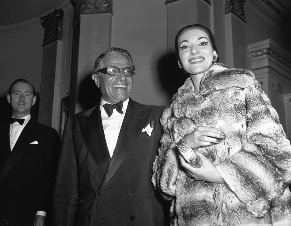 Maria Callas y Aristóteles Onassis