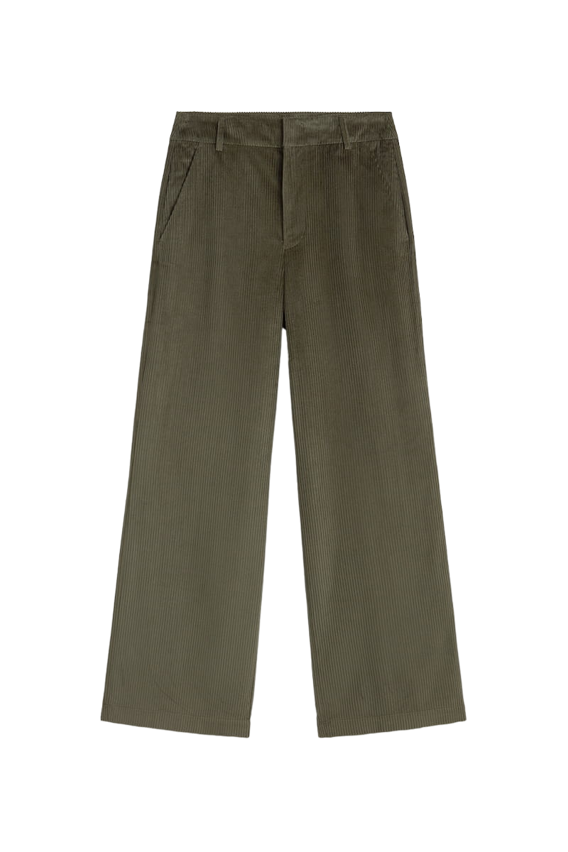 pantalones de pana verde oliva