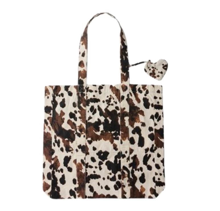 Tote bag de estampado de vaca