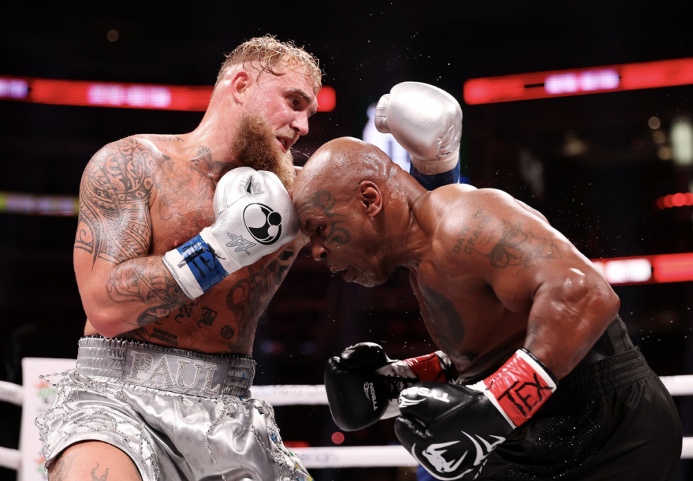 Fotos detrás de las cámaras de «Jake Paul vs. Mike Tyson». Cortesía de Netflix