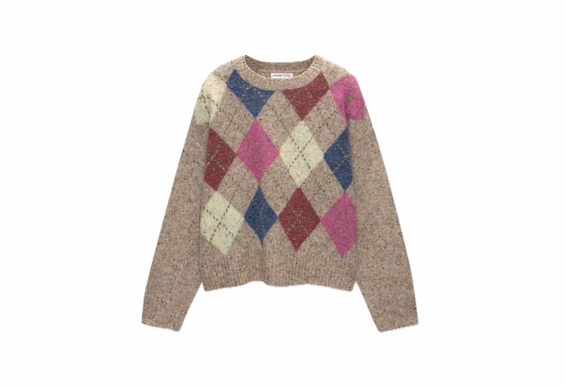 Jersey de rombos de Pull&Bear