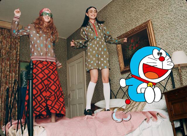 Imagen: Doraemon x Gucci. Cortesía de la firma