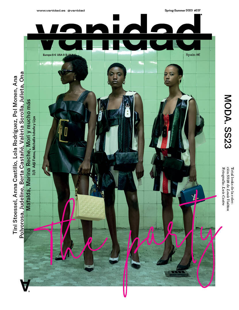 Adji Fatou, Michelle Ichofe y Liya, tercera portada de Vanidad SS23 ©Luis Castro 