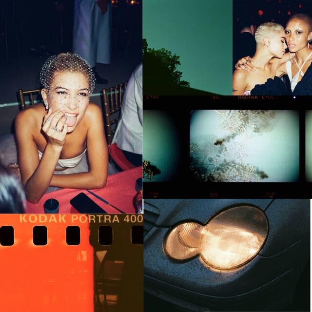Collage propio con imágenes de Unsplush y Frank Ocean 