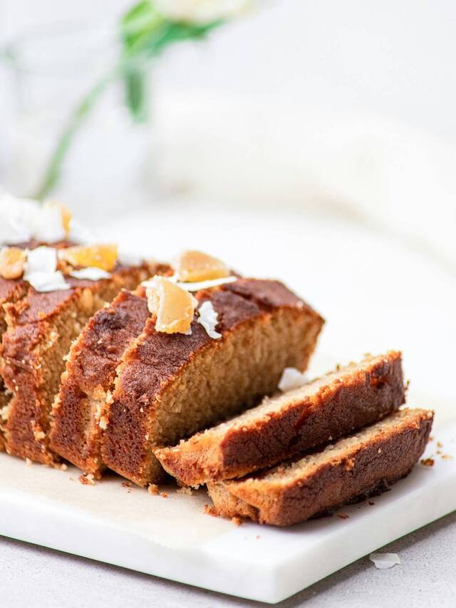 Bizcocho de plátano con avena casero