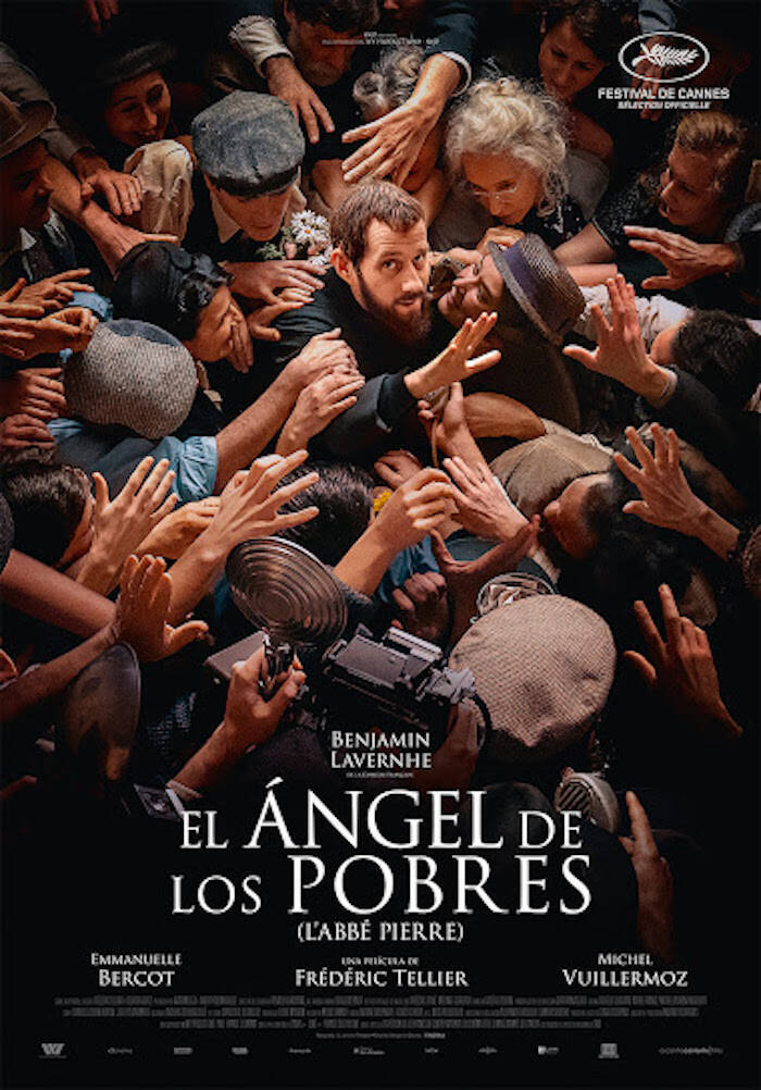 Cartel oficial de «El ángel de los pobres», de Frédéric Tellier