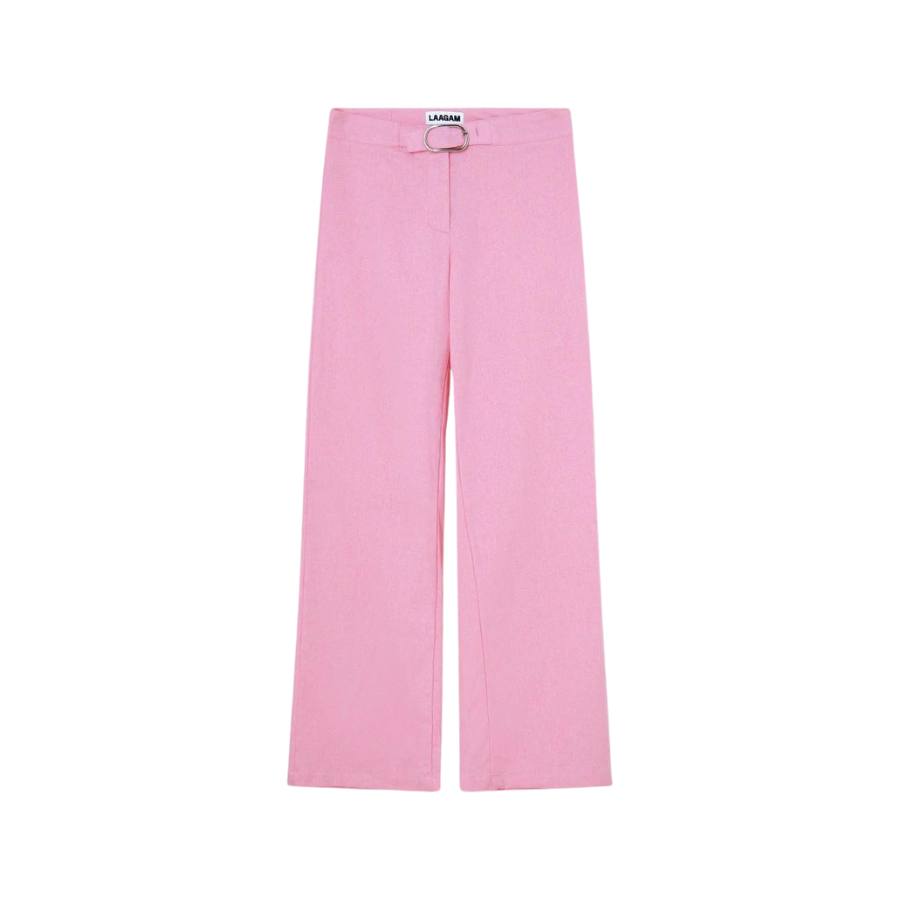 pantal&oacute;n de lino rosa