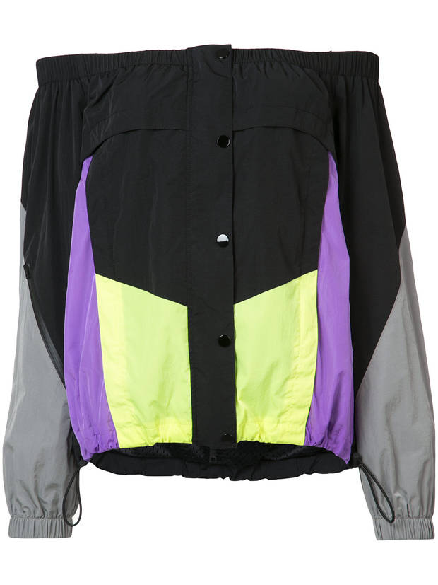 chaqueta hombros descubiertos