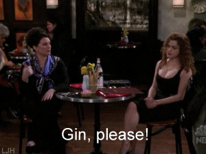 cócteles cine gin tonic azul