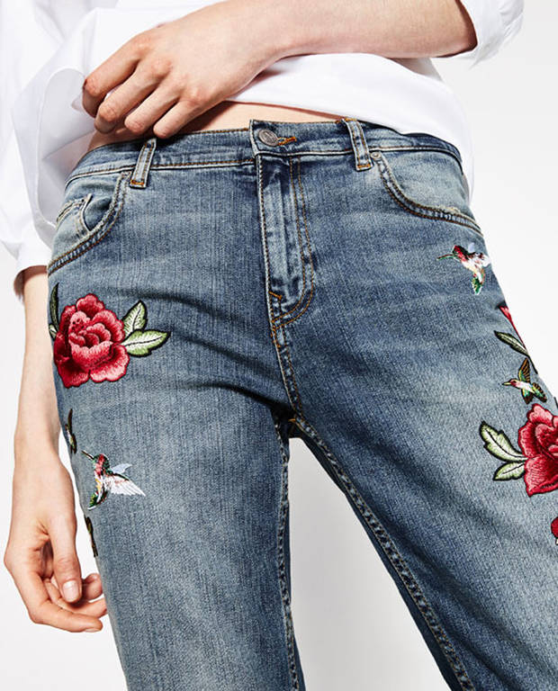 denim bordado