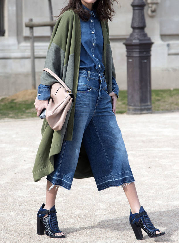 denim culottes