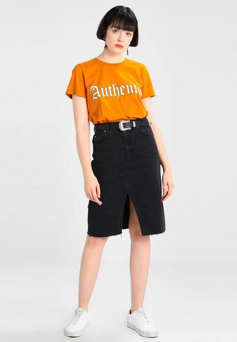 falda midi vaquera Topshop