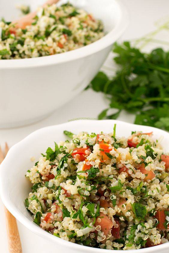 foodie vanidad tabule quinoa