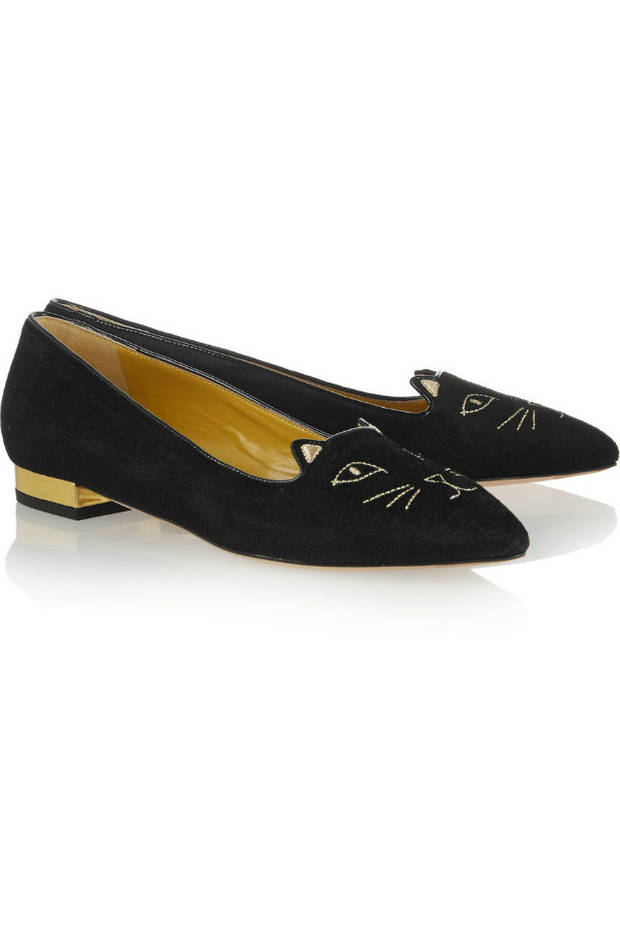 Los míticos gatitos de Charlotte Olympia no podían faltar...  