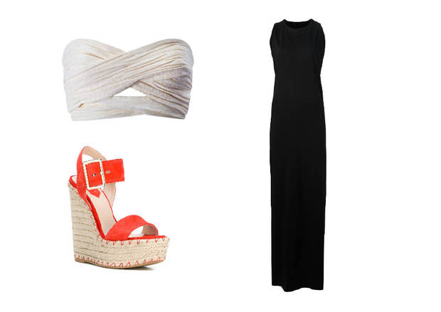 bralette con vestido básico