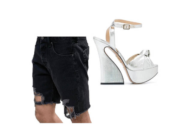 look orgulloso para la carrera con tacones