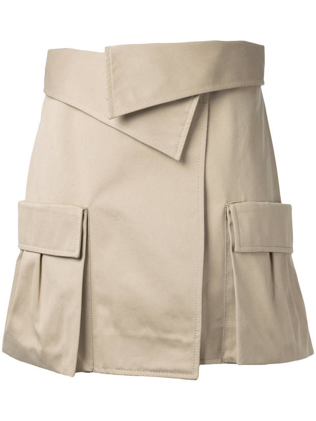 falda khaki