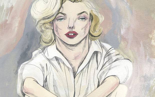 mujeres artistas maria_herreros_ilustracion_marylin_monroe