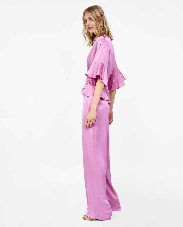pantalón de tiro alto Zara