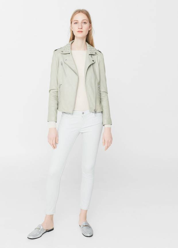Prendas de entretiempo chaqueta de cuero