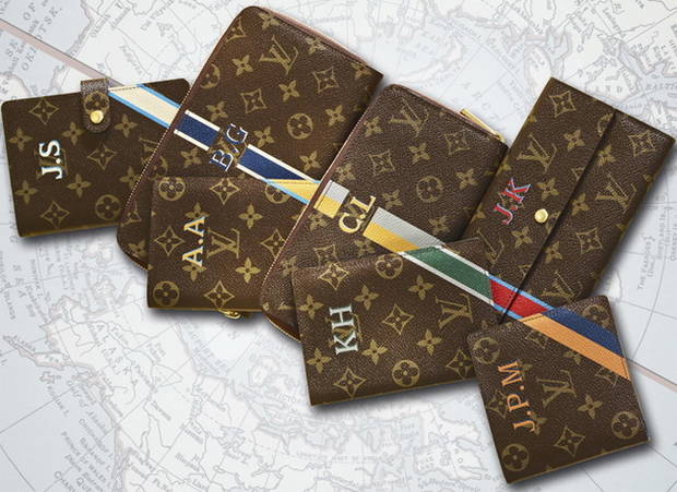 Mise en scene de petite maroquinerie Mon Monogram sur un planisp