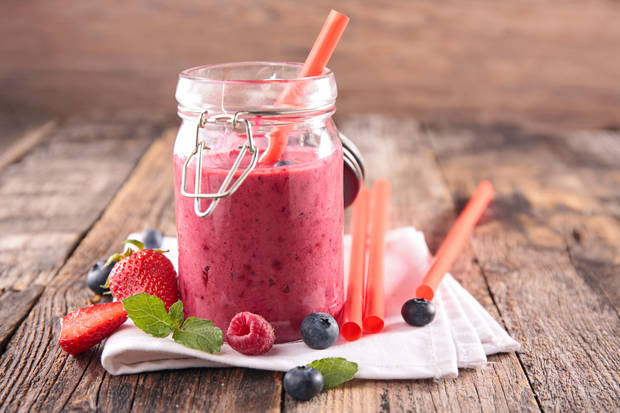 snacks smoothie