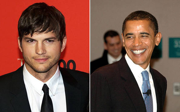 Ashton Kutcher, Barak Obama Ashton Kutcher, Barak Obama