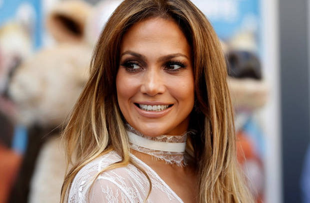 Cast member Jennifer Lopez poses at a screening of the movie 