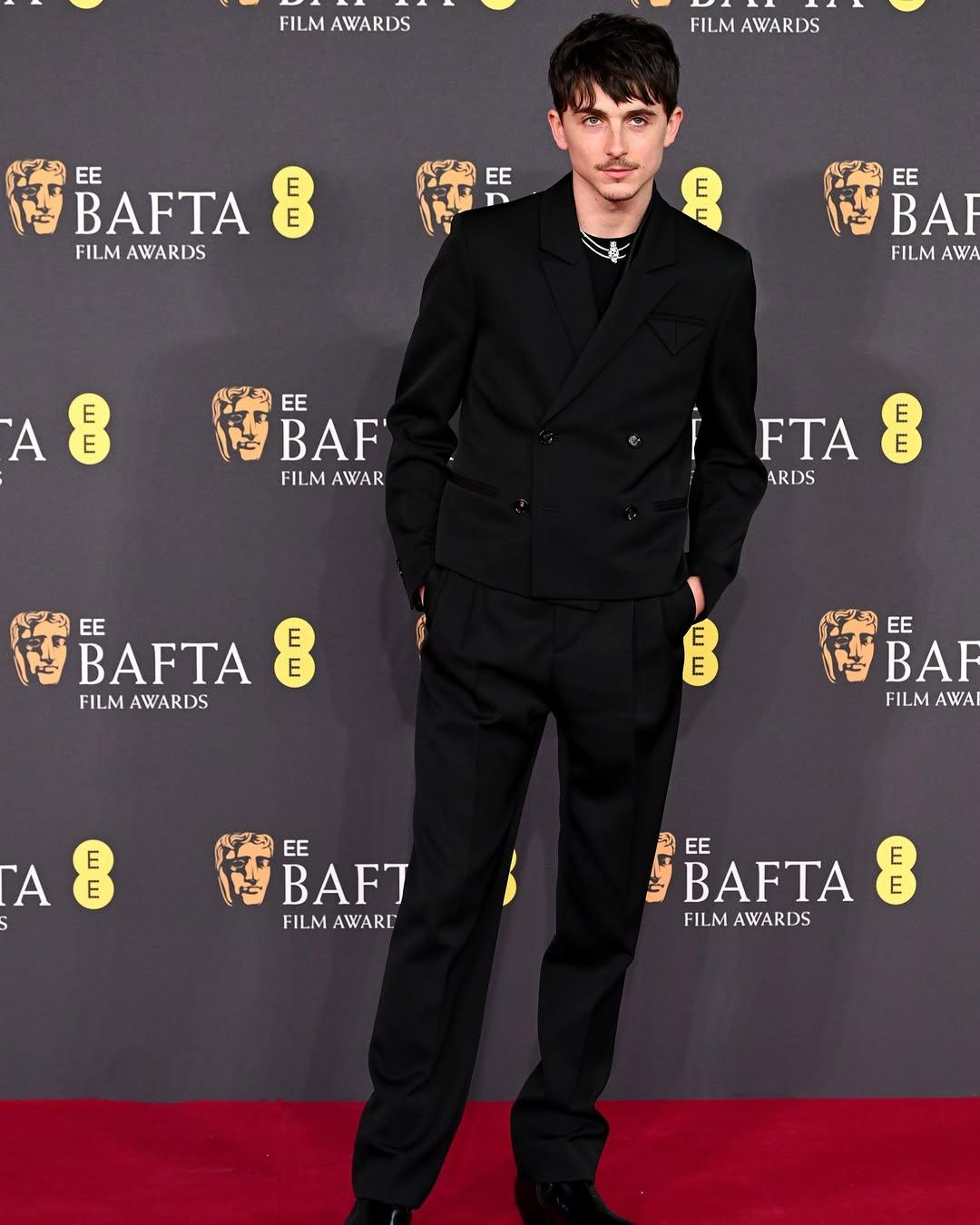 Timothée Chalamet en los BAFTA 2025. 
