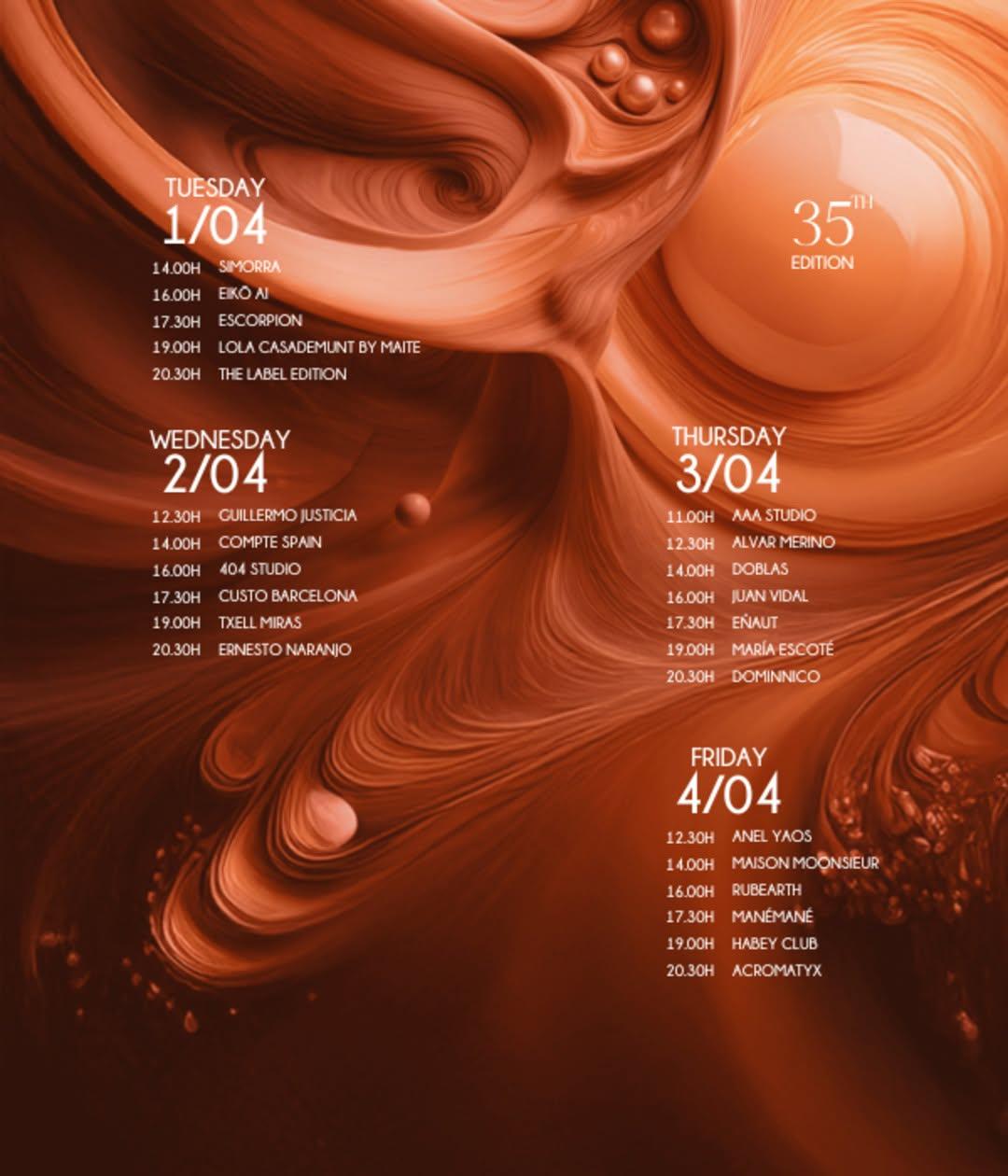 El cártel oficial de la agenda de la 080 