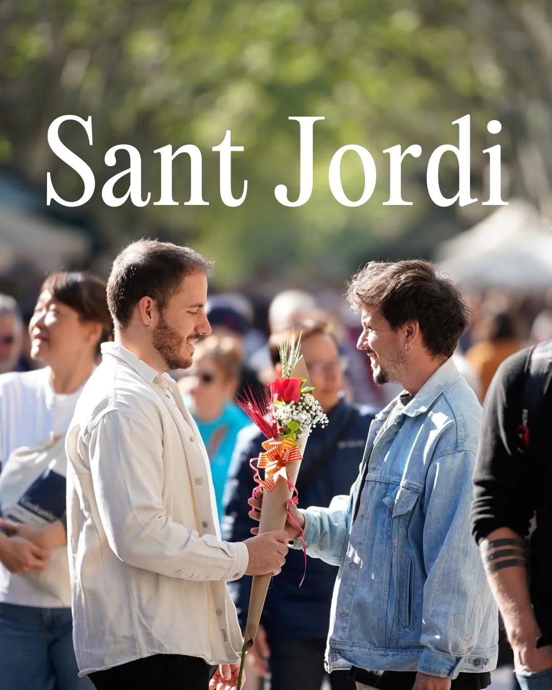 St Jordi, el 23 de abril en Barcelona