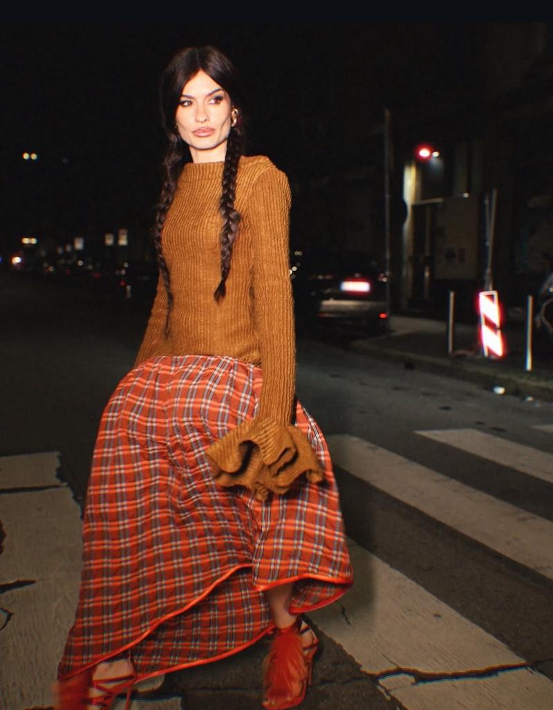 Ángela Rozas (Madame de Rosa) con melena trenzada estilo boho
