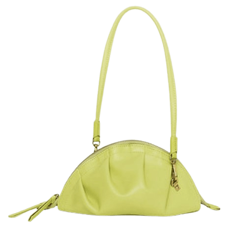Bolso de gyoza mini verde lima de Yunyinrose.